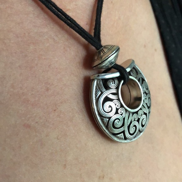 Brighton tribal dimensional circle cord necklace - Picture 4 of 11